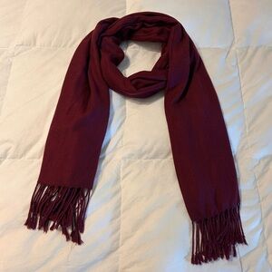 PASHMINA | 100% Pashmina Deep Red Scarf